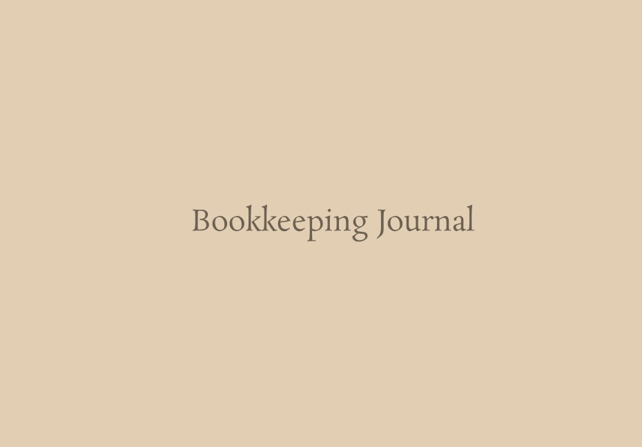 Bookkeeping Journal